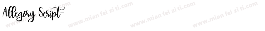 Allegory Script字体转换